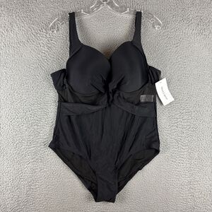Meet.Curve Swimsuit Women’s Size 2XL One Piece Black Wired